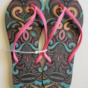 NEW Havaianas Slim 11/12 Womens Patterned